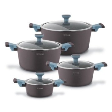Starke Pro Zestaw garnków na indukcję marmurowych Luxury Grey II 8