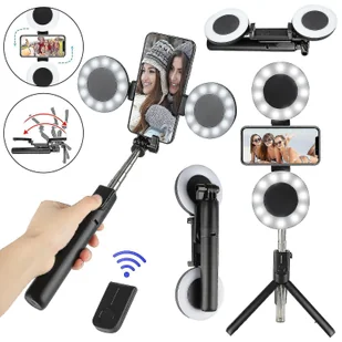 Statyw Selfie Stick z pierścieniem - Selfie stick - miniaturka - grafika 1