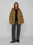 Kurtki damskie - Vila Kurtka pikowana w kolorze jasnobrązowym - miniaturka - grafika 1