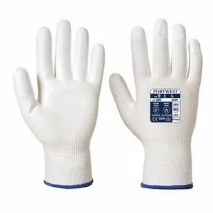 Rękawice Ochronne antyprzecięciowe PORTWEST A620 LR powlekane PU-Białe XL - Survival - akcesoria - miniaturka - grafika 1