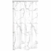 Zasłony prysznicowe - Douceur d'intérieur Douceur dintérieur Zasłona prysznicowa MARBRE 180 x 200 cm kolor biały 6RD193 - miniaturka - grafika 1