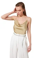 Bluzki damskie - TRENDYOL Bluzka damska z fiszbinami z kamieniami, miętowy, 40 - miniaturka - grafika 1