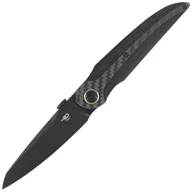 Noże - Nóż składany Bestech Prydwen Black Titanium/Regular Carbon Fiber, Black PVD MagnaCut by Kombou (BT2409D) - miniaturka - grafika 1