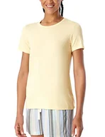 Koszulki i topy damskie - Schiesser Damski T-Shirt Top Piżamowy, Żółty, 36, Żółty, 36 - miniaturka - grafika 1