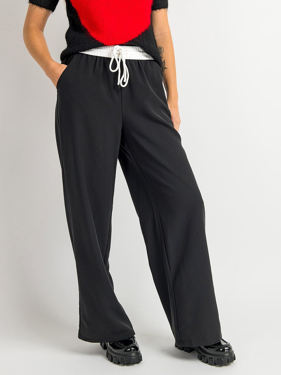 Spodnie materiałowe czarny L