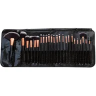 Pędzle do makijażu - Rio Beauty Professional Cosmetic Brush Collection zestaw profesjonalnych pędzli i akcesorów do makijażu - miniaturka - grafika 1