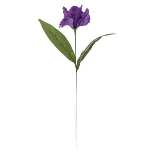 Irys z listkami 45 cm fioletowy - Sztuczne kwiaty - miniaturka - grafika 1