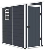 Altany ogrodowe - Domek Ogrodowy Boston 4X6 Cold Grey - miniaturka - grafika 1