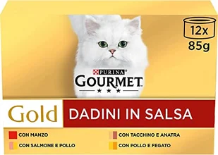 Purina Gourmet Karma Dla Kota Gold Z Warzywami 12X (8 X 85G), Gwarancja Terminu Lub 50 Zł!,  Gratis, Bezpłatny Odbiór: Warszawa, Wrocław, Katowice, Kraków! - Mokra karma dla kotów - miniaturka - grafika 1