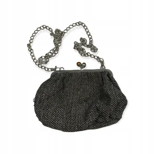 Mała szara torebka damska z paskiem łańcuszkiem - Torebki damskie Mała szara torebka damska z paskiem łańcuszkiem - Torebki damskie - miniaturka - grafika 1