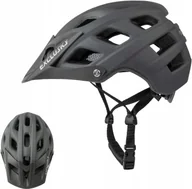 Kaski rowerowe - Kask rowerowy Exclusky Mtb r. 56-61 czarny rower Bez Daszku - miniaturka - grafika 1