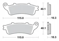 Klocki hamulcowe - Sbs Klocki Hamulcowe Kh261/2 Street Excel/racing Sinter Kolor Złoty - miniaturka - grafika 1
