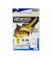 Inne akcesoria dla wędkarzy - Owner Haczyki Nr 6 Wiązane Przypony Gotowe Leszcz - miniaturka - grafika 1