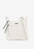 Torebki damskie - Biała Torebka Typu Listonoszka z Zasuwanymi Kieszeniami Silatea - miniaturka - grafika 1