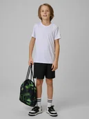 Spodnie i spodenki dla chłopców - 4F Komplet sportowy na WF (koszulka+spodenki+worek) chłopięcy - czarny 158/164 (12-14 lat) - miniaturka - grafika 1