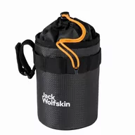 Sakwy rowerowe - Torba sakwa rowerowa na kierownicę Jack Wolfskin MOROBBIA SNACKY flash black - ONE SIZE - miniaturka - grafika 1