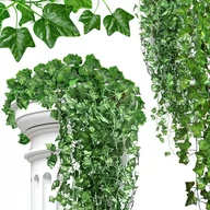 Sztuczne kwiaty - 25 M Sztuczny BLUSZCZ Na Ścianę Balkon Girlanda Sztuczne Liście 12 szt. - miniaturka - grafika 1