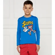 Koszulki dla chłopców - Guess Longsleeve | Regular Fit - miniaturka - grafika 1