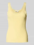Koszulki i topy damskie - Top o kroju slim fit z prążkowaniem model ‘SARA’ - miniaturka - grafika 1