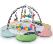 Maty edukacyjne - TinyMini JL639-2A Mata edukacyjna 2w1 Kwiat Zoo - miniaturka - grafika 1