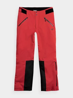 Spodnie narciarskie - 4F Spodnie narciarskie w kolorze czerwono-czarnym - grafika 1
