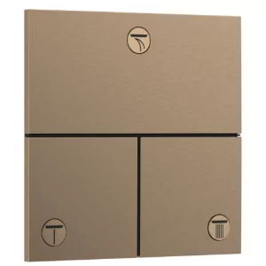 HANSGROHE 15573140 ShowerSelect Comfort E Zawór odcinający, podtynkowy do 3 odbiorników Brąz Szczotkowany - Baterie podtynkowe - miniaturka - grafika 1