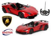 Zabawki zdalnie sterowane - Rastar Duże Licencjonowane Zdalnie Sterowane Lamborghini Aventador J 1:12) + Bezprzewodowy Pilot - miniaturka - grafika 1