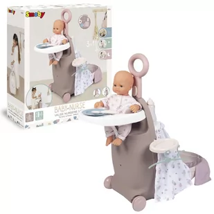 Smoby Baby Nurse Wielofunkcyjna walizka 220374 - Akcesoria dla lalek - miniaturka - grafika 1