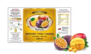 PURENA Zaprawka Na Nalewkę Mango- Marakuja 300ml - Syropy i koncentraty owocowe - miniaturka - grafika 1