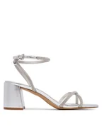 Sandały damskie - Aldo Sandały Boucliette 14344619 Srebrny - miniaturka - grafika 1