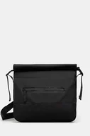 Torebki damskie - Rains torba Trail Rolltop Messenger Bag W3 kolor czarny 14490.01 - miniaturka - grafika 1