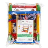 Place zabaw - Chuc, Huśtawka drewniana z poduszką kolorową, 108269 - miniaturka - grafika 1