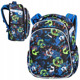 Coolpack Turtle Plecak Szkolny Usztywniany Football Blue 25l - Plecaki szkolne i tornistry - miniaturka - grafika 1