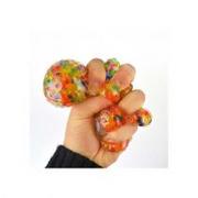 Zabawki zręcznościowe - Majdan Zabawek Piłeczka z kuleczkami do ściskanaia gniotek 7cm - miniaturka - grafika 1