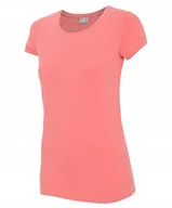 Bluzki damskie - Koszulka Damska 4F T-shirt Bluzka Bawełniana Okrągły Dekolt TSD350-63S-S - miniaturka - grafika 1