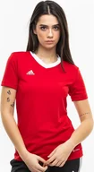Koszulki i topy damskie - Adidas Koszulka damska adidas Entrada 22 Jersey czerwona H57571 M - miniaturka - grafika 1