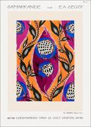 Plakaty - Flower pochoir pattern in Art Nouveau, E. A. Séguy -  plakat Wymiar do wyboru: 29,7x42 cm - miniaturka - grafika 1