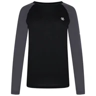 Koszulki sportowe damskie - Damska koszulka Dare 2b W Exchange Baselayer Top Rozmiar: XXL / Kolor: czarny/szary - miniaturka - grafika 1