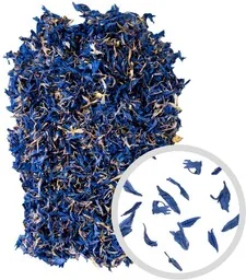 Bławatek niebieski suszone płatki chaber jadalne kwiaty kwiat bławatka (Torebka 100 g, Pakowanie standardowe) - Przyprawy i zioła sypkie - miniaturka - grafika 1