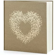 Wesele i ślub - Księga gości weselnych brązowa ze złotym wzorem - 22 kartki - miniaturka - grafika 1