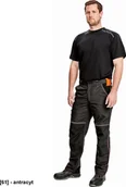 Odzież robocza - CERVA KNOXFIELD SPODNIE - spodnie ochronne do pasa z elastyczną talią, odblaskowe wstawki - antracyt 48 - miniaturka - grafika 1
