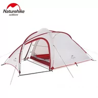 Namioty - NATUREHIKE NAMIOT HIBY 4 NH19ZP005-LIGHT GREY-RED - miniaturka - grafika 1