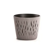 Donice - Doniczka SANDY ROUND - brązowy - miniaturka - grafika 1