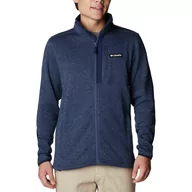 Odzież trekkingowa damska - Bluza polarowa Sweater Weather Full Zip - niebieska - miniaturka - grafika 1