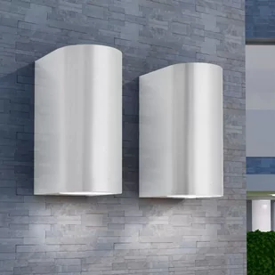 vidaXL Kinkiety zewnętrzne skierowane w górę i dół, 2 szt. - Lampy ścienne - miniaturka - grafika 1