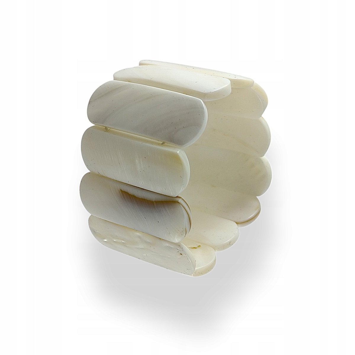 Bransoletka na silikonowej gumce Masa perłowa