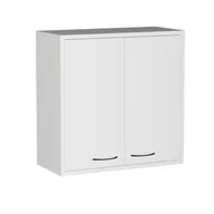 Szafki łazienkowe - Szafka łazienkowa nad pralkę biała mat 60cm - miniaturka - grafika 1