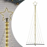 Ozdoby bożonarodzeniowe - vidaXL Lampki choinkowe, 447 ciepłych białych LED, 249 cm - miniaturka - grafika 1