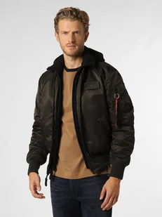 Alpha Industries Kurtka męska Mężczyźni Sztuczne włókno zielony jednolity, XXL - Kurtki męskie - miniaturka - grafika 1