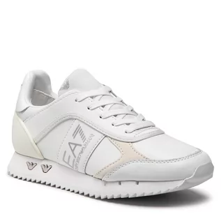 Sneakersy damskie - Emporio Armani Sneakersy EA7 X8X119 XK291 R383 Triple Wht/Silver Eo - grafika 1